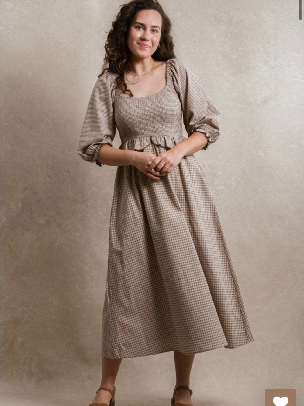 Neuflora Etta Maxi Dress Brown Floral Size S